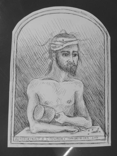 autoportrait à l'assomoir